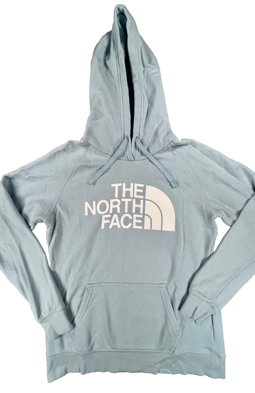 The North Face Light Blue Hoodie Sweatshirt (Women's M)